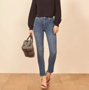 Reformation High Rise Harper Skinny Jeans Blue  Destin  Size 29